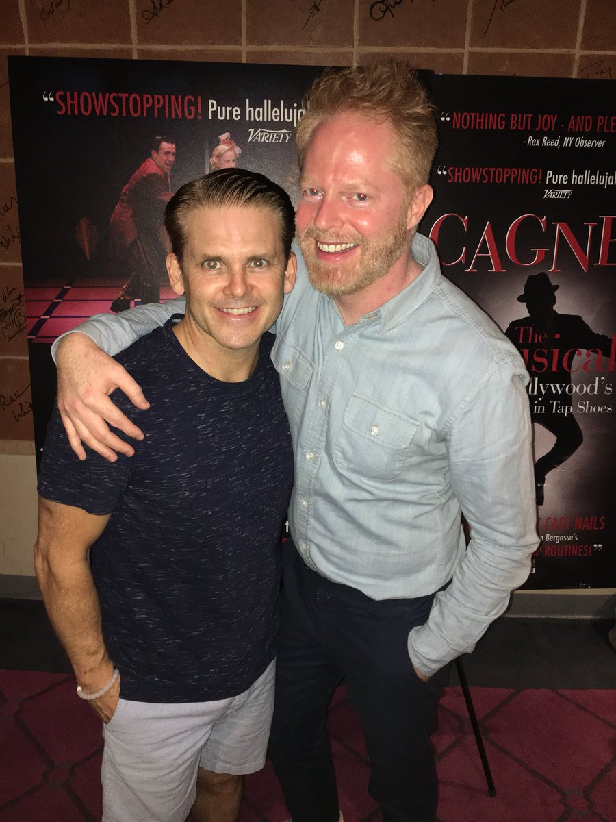 When this guy has HIS schedule but makes time to come support your show - it’s appreciated! Thanks bud!!
<a href="/jessetyler/">Jesse Tyler Ferguson (he/him/his)</a> at <a href="/CagneyMusical/">Cagney The Musical</a>!
