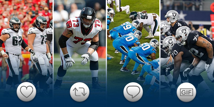 nflmx's tweet photo. ¿Cuál es la mejor línea ofensiva de la #NFL ? ¡A votar! 🔝❓ https://t.co/pAKLrQ5GVN