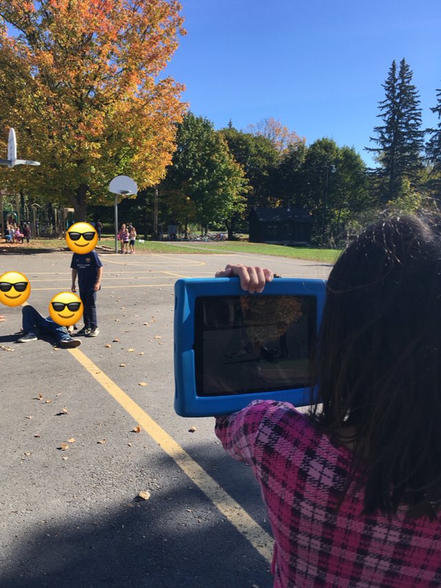 a_smithed's tweet photo. Today we experimented making our own #iMovies beautiful weather=taking the learning outside#PortableLife #medialiteracy @check068 https://t.co/cCEO13KFg7