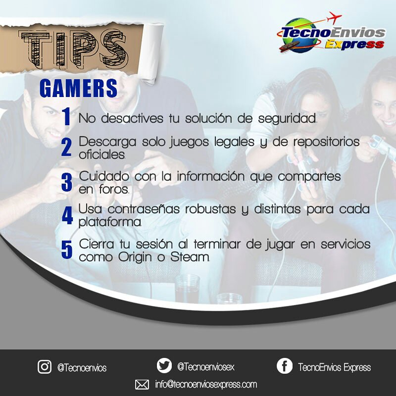 TecnoEnviosEx's tweet photo. Tips para gamers #tips #consejos #ayuda #gamer https://t.co/nkwLEx0KPI