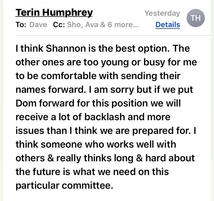 <a href="/Aly_Raisman/">Alexandra Raisman</a> @humphrey_terin <a href="/LexyFred/">Alexis</a> @JimNastics2 Agreed. My wife is a survivor of physical/emotional abuse who has helped others come forward.  She could've provided propitious insight to @USAG, but you shot it down--remember? If not, here's a prompt