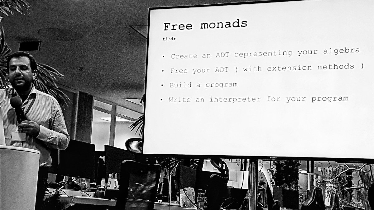 a_lorenzani's tweet photo. #FreeMonads  - #scalaCentral @Scala_Central @babylonhealth #scala #monads https://t.co/sdI1QPcwpe