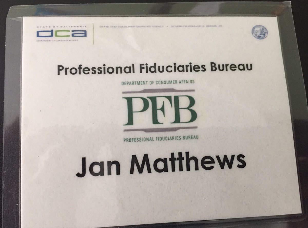 JanMatthews4's tweet photo. Headed to Sacramento to work on a task force with State of California’s Fiduciary Bureau. https://t.co/HBFfq4xlAR