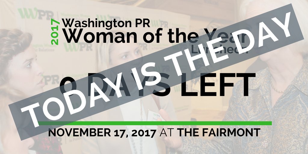 WWPR's tweet photo. RT to support these #PRPros who #WomanUpDC and follow #WOY2017 today. https://t.co/HmHXeBxneb