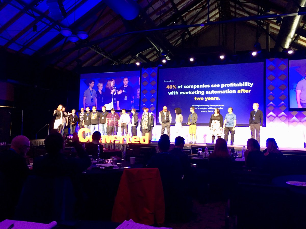 ChadGraue's tweet photo. Didn’t expect to be on stage at #Converted17 but happy to accept annagjacobsen’s invite to come on stage with fellow Drip Consultants 🙏🏻 https://t.co/5pHyrM4wU4