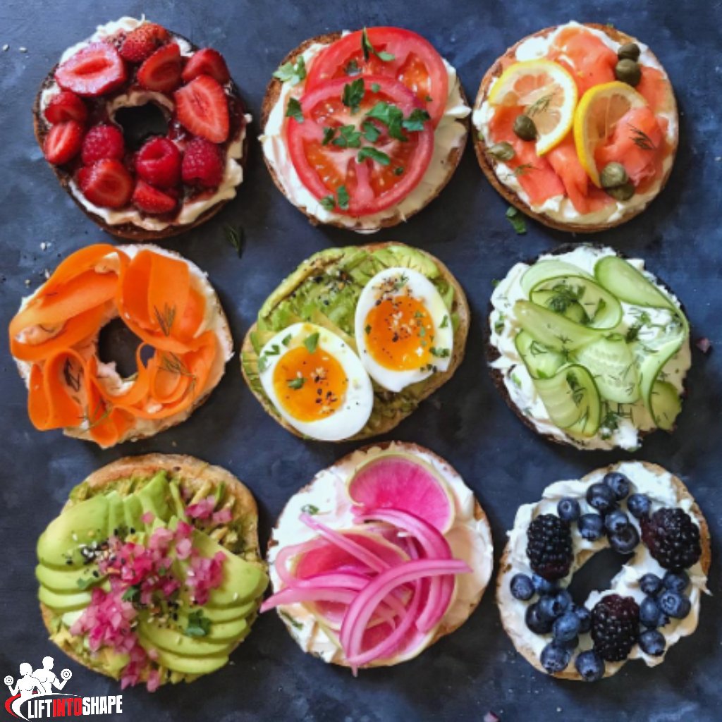 LiftIntoShape's tweet photo. what do you put on your morning bagel? #liftintoshape #food #foodporn #yum #workout #gym #healthylife #healthyliving #health #healthy https://t.co/WmzJ8SngK5