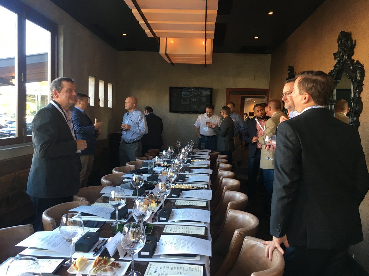 SINCUSA's tweet photo. Tonight is @cylanceinc first #CISODinner in #Nashville @KaynePrime -- enjoying steaks and #endpointsecurity discussion. https://t.co/cRC55wBO6o