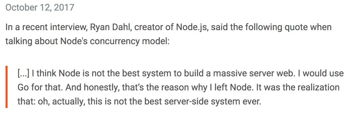 Todd_McLeod's tweet image. The creator of #Nodejs has abandoned node in favor of #Golang
@nodejs @golang
(1)
edneypitta.com/on-node-go-con…
(2)
mappingthejourney.com/single-post/20…