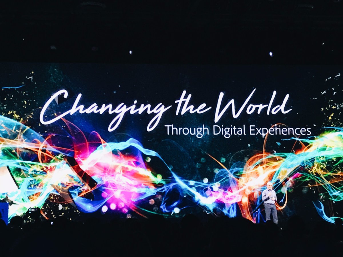 We're digging the energy at #AdobeMAX! 

"Technology is the paint, clay, pencil, &amp; film of this creative era." - <a href="/Adobe/">Adobe</a> CEO Shantanu Narayen