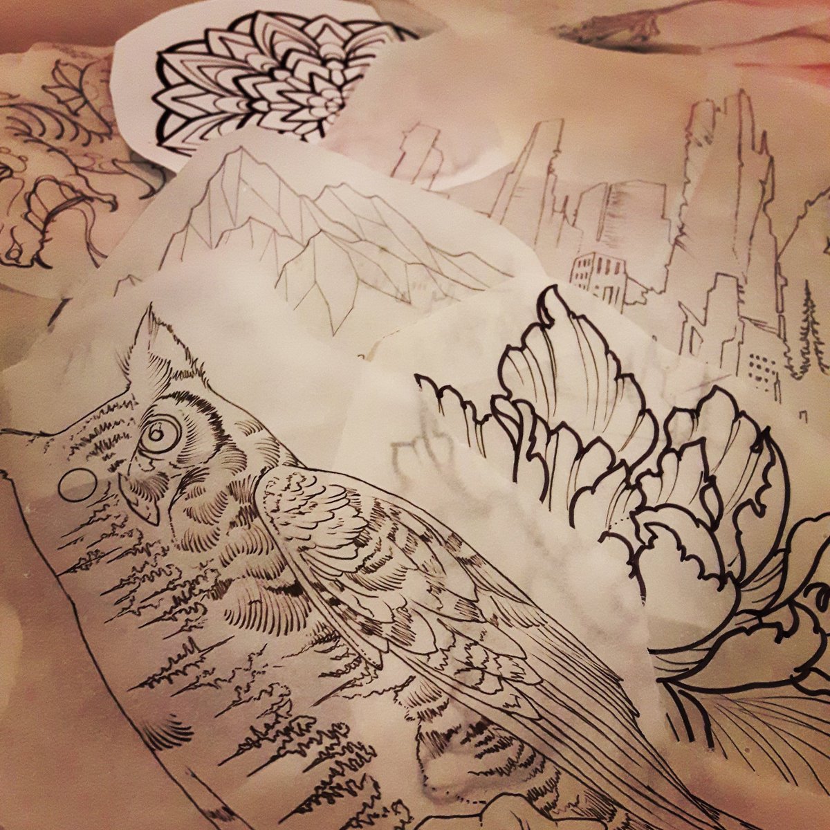 whytemuseum's tweet image. Tattoos are going up on the walls of the gallery for #onthefringe #installweek #inktober