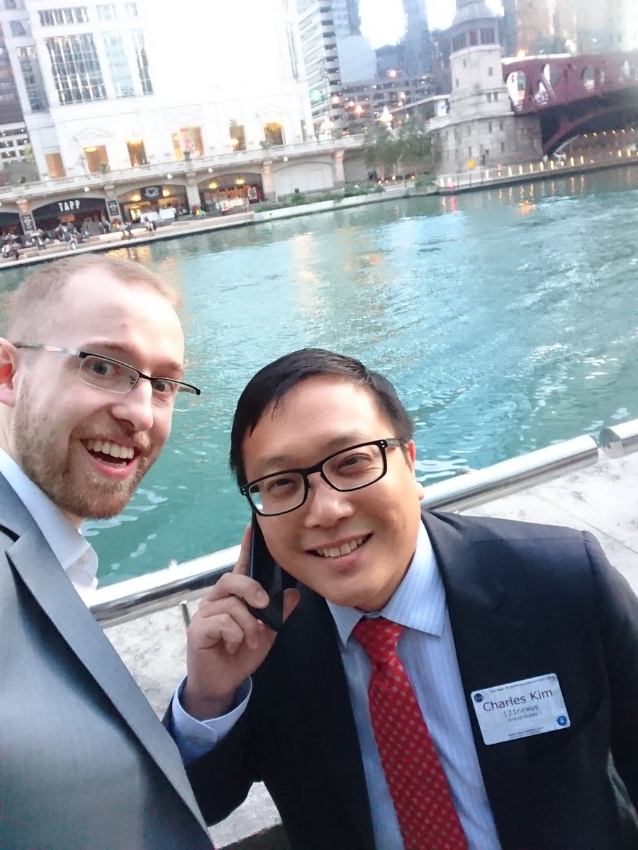 jdtriska's tweet photo. Me and @chkmayfly at #GS1HCconf. Connecting people with data on beautiful Chicago. https://t.co/JD2ij39Xgk