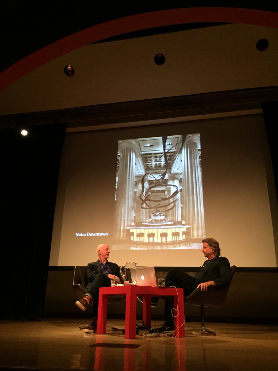parsonsdesign's tweet photo. The challenge of animating a preserved landmark for the downtown @NobuWorldwide in NYC @labatrockwell #AtTheParsonsTable #DavidRockwell https://t.co/czHwf82fui
