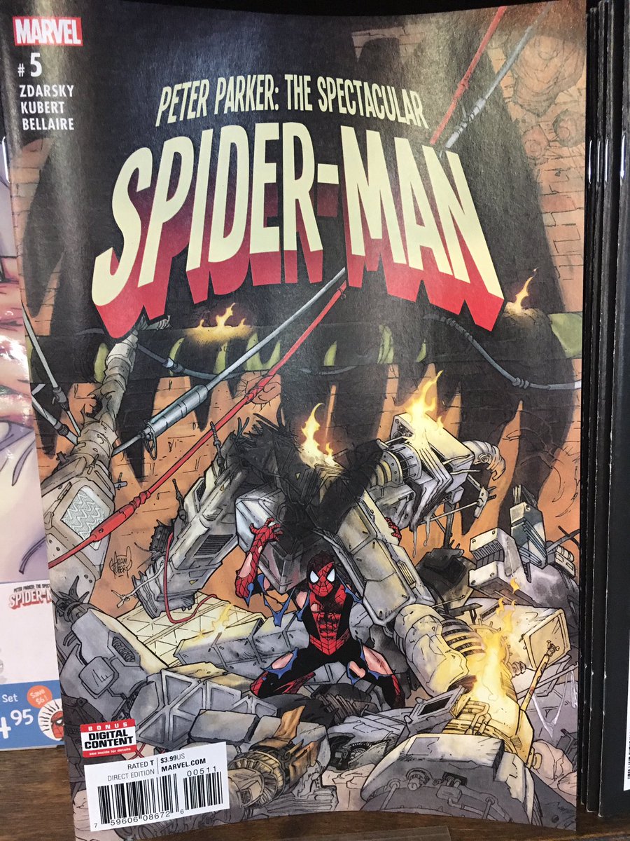 ComicBookBrando's tweet photo. The Vulture is causing trouble for Spidey! @AustinBooks #ncbd #BrandoPicks https://t.co/nuK2xSfzH0