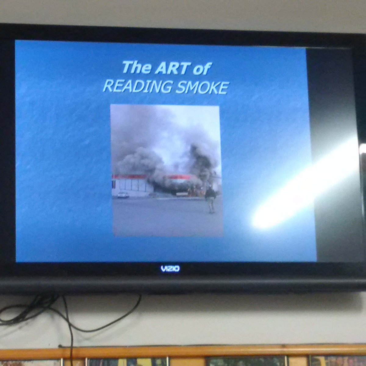 SouthHuronFd's tweet photo. SHFD Stn 14 Training night. A very important topic...maybe a lost art. #ReadingSmoke! @SouthHuron https://t.co/OmjAPSRset