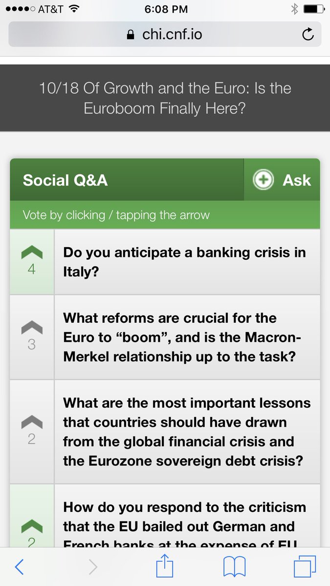 CCGA_State's tweet image. Top question for Trichet: Do you anticipate a banking crisis in Italy?
