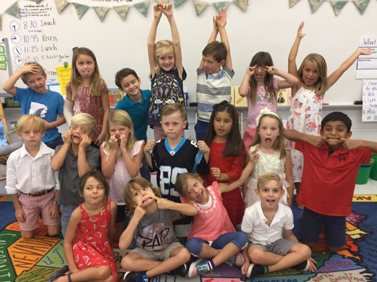 MissPage20's tweet photo. 1st graders are tackling hard words. 🏈 @Panthers Please give us some encouragement to keep pounding! 💙🏈🖤 https://t.co/nz2PMnXQW8
