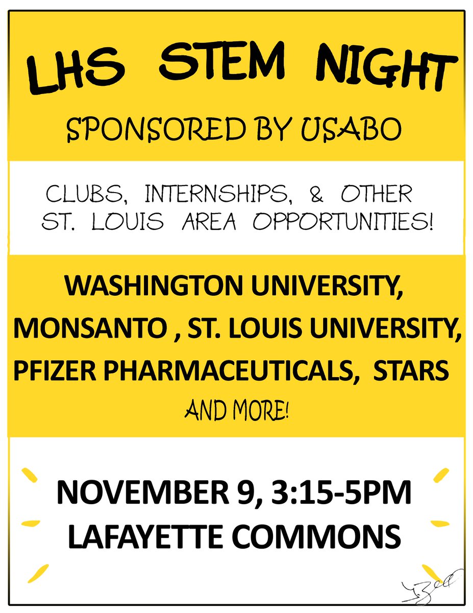 Cool opportunity for our students on 11/9!  #STEMlearning 🖤💛 #connectedlancer