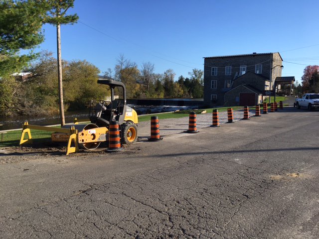 Construction is under way our Riverside Park. Thank you to municipal Public Works staff #spencervilleriversidepark  #spencercity