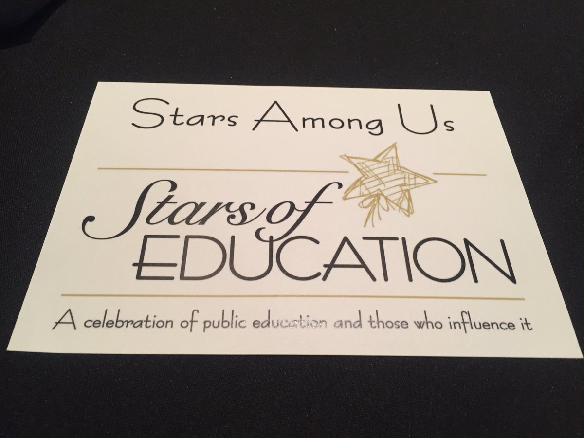 edukings's tweet photo. .@kimmykcollins Tonight we were asked to identify a Star of Education: I wrote to you! #WakeEdStars #WhatStartsHereChangesEverything https://t.co/TI7Wfasy7f