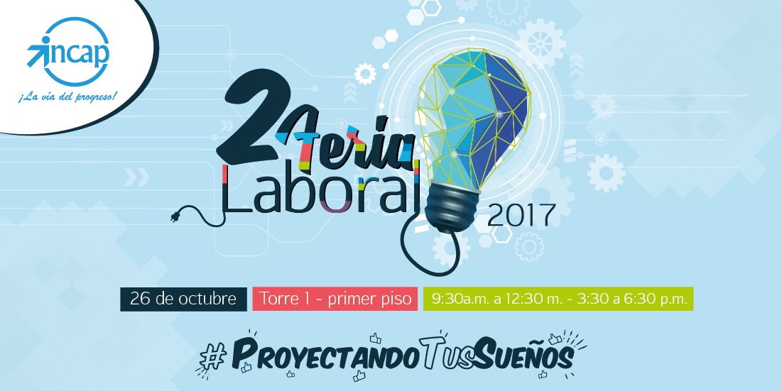 instituto_incap's tweet photo. Si eres estudiante o egresado de INCAP regional Chapinero, te invitamos a  participar de nuestra feria laboral este jueves 26 de octubre. https://t.co/0X6oWwzeiK