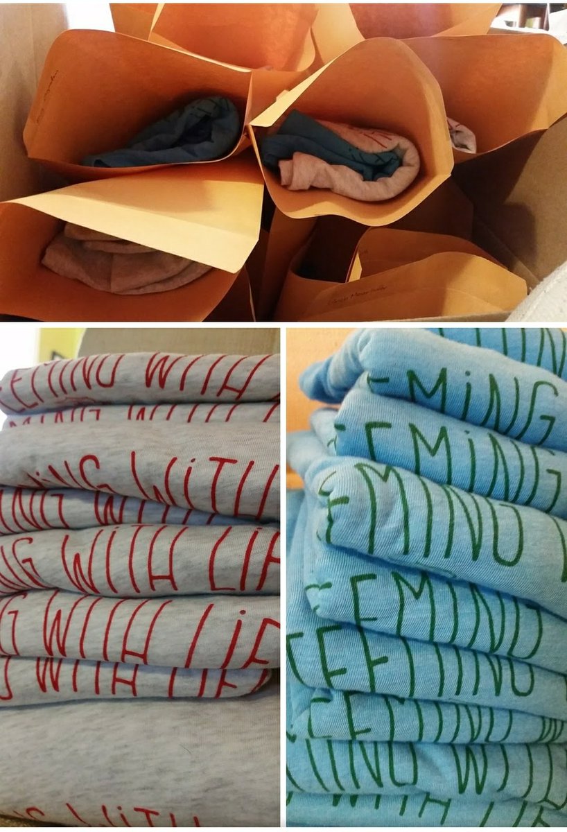 KydeandEric's tweet photo. Bri @ittybittypress sent us some pictures of shirts about to be shipped out! Keep an eye peeled for the postman!
.
#teemingwithlife https://t.co/0FSPNYXkh5