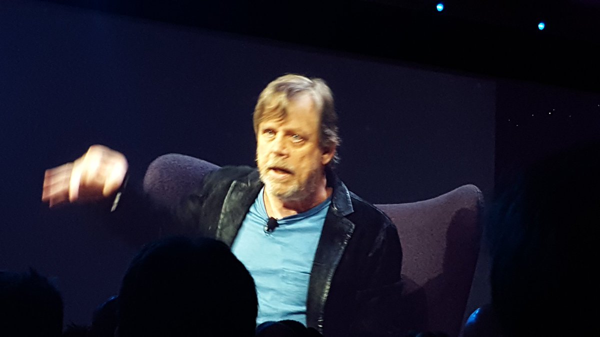 stuartlesch's tweet photo. @HamillHimself diagrams George Lucas' dialogue #SitecoreSYM https://t.co/JMentToMbX