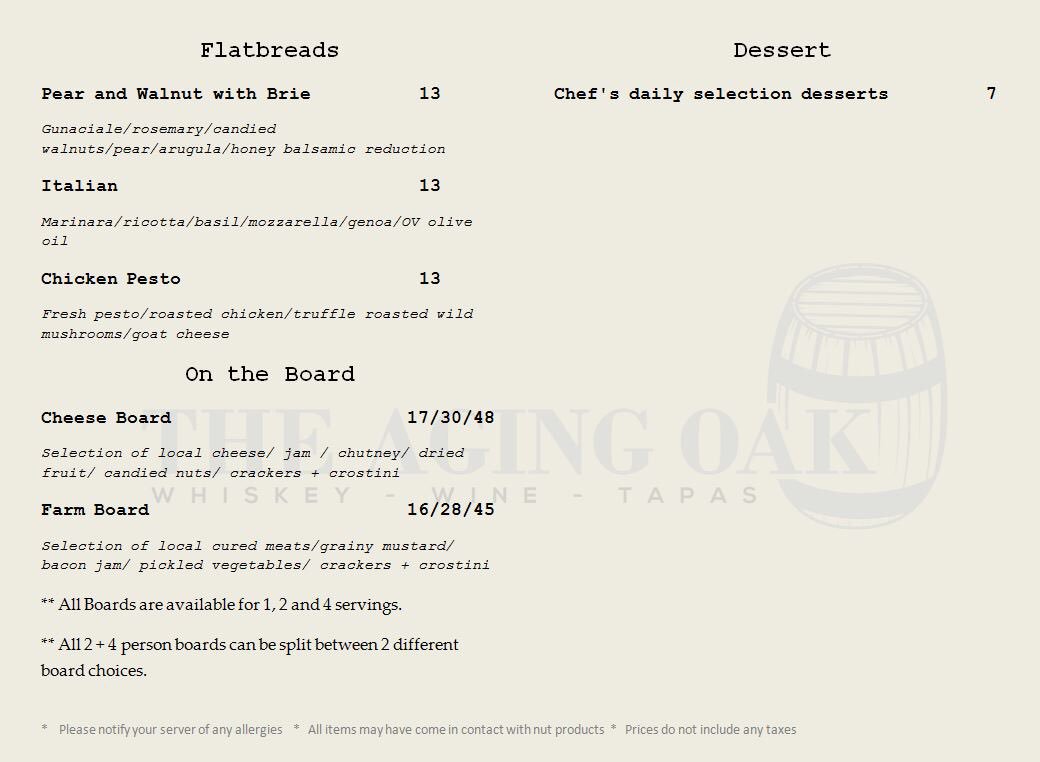 Aging_Oak's tweet photo. Come Check Out the @Aging_Oak 's Newest Menu!!!
#Tapas #NoDeepFry #EatLocal https://t.co/01bjSX9V35
