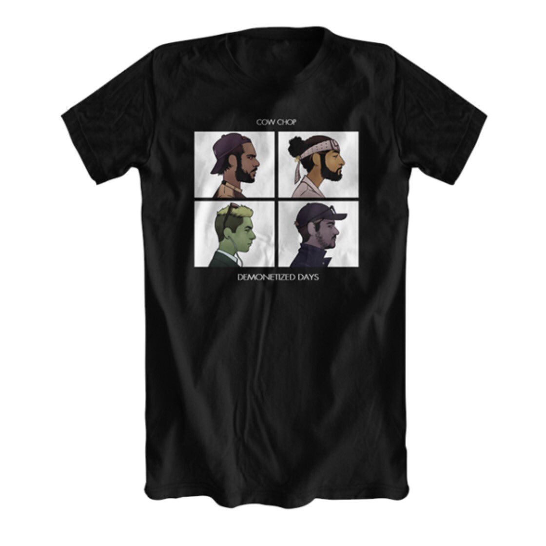 You asked for it &amp; you got it 

Gorillaz + Chop Chow art by @dillgus now available for preorder as t-shirt &amp; poster

store.roosterteeth.com/collections/co…