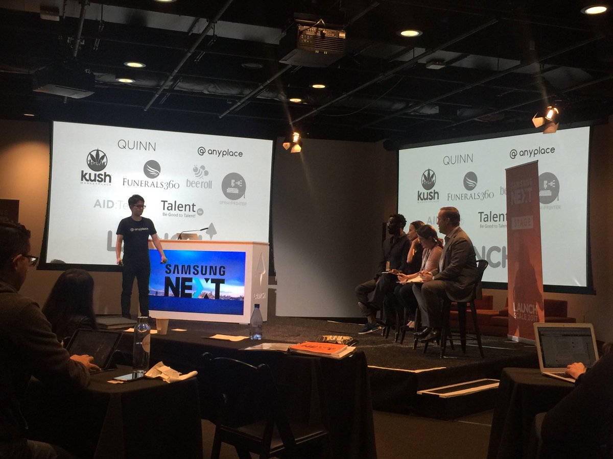barriehep's tweet photo. My top 3 startups in reverse  #LaunchScale #launchscale2017 3. Anyplace 2. Beeroll and 1. AidTech - thank you @Jason and team !! https://t.co/YRrgkjq18b