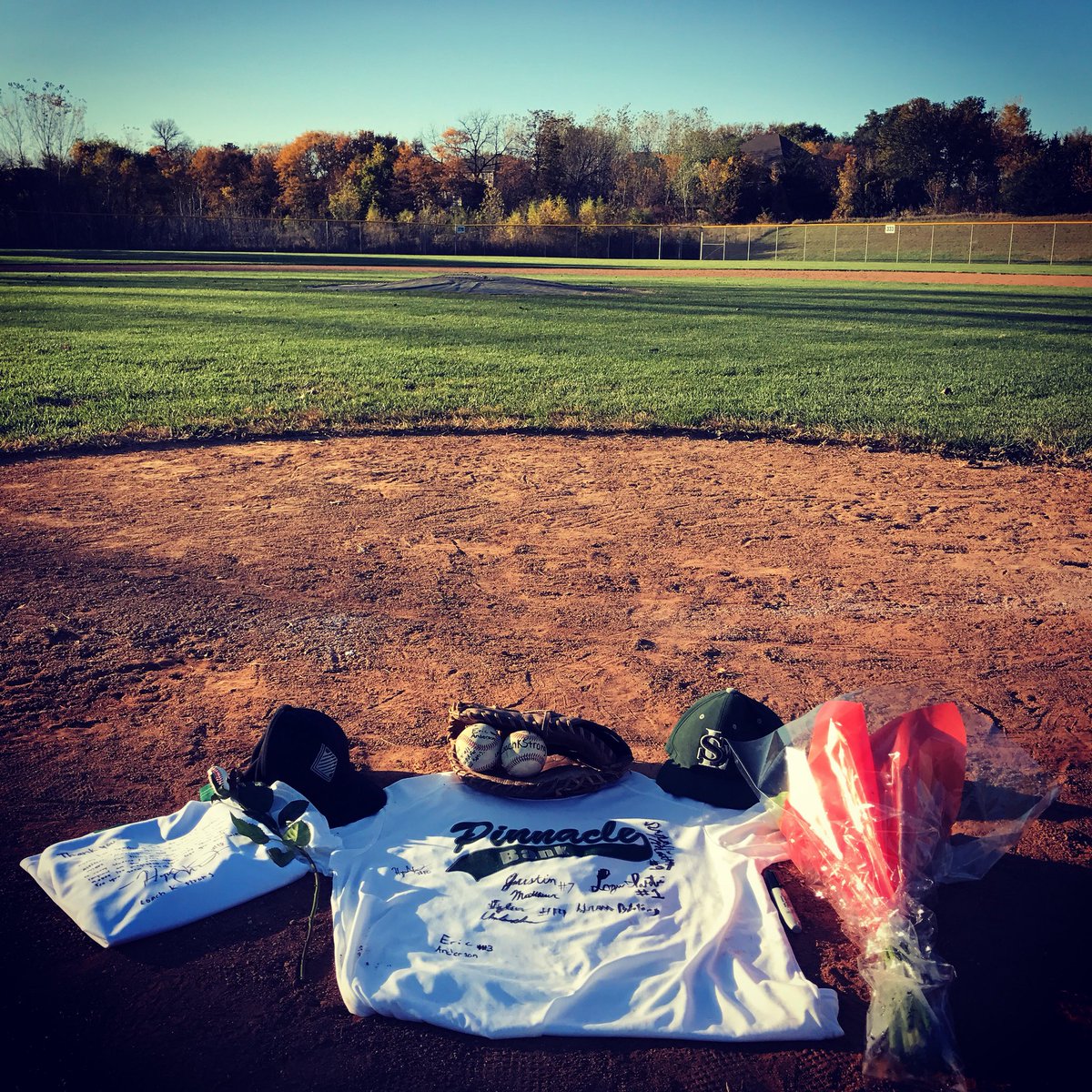 Eric13Anderson's tweet photo. I can still hear his, “Atta boy Eric” from the dugout. Blessed to have him watching over me. Still can’t believe it. #CoachKStrong https://t.co/okId7vwVjg