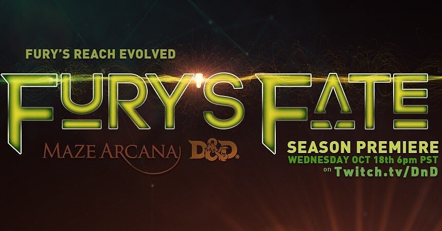 MazeArcana's tweet photo. A little over 1 hr until the #FurysFate premiere! Make sure to watch! https://t.co/iK4yethoja #DnD #Chult #StreamofAnnihilation #WotCPartner https://t.co/22MqPuOoCU
