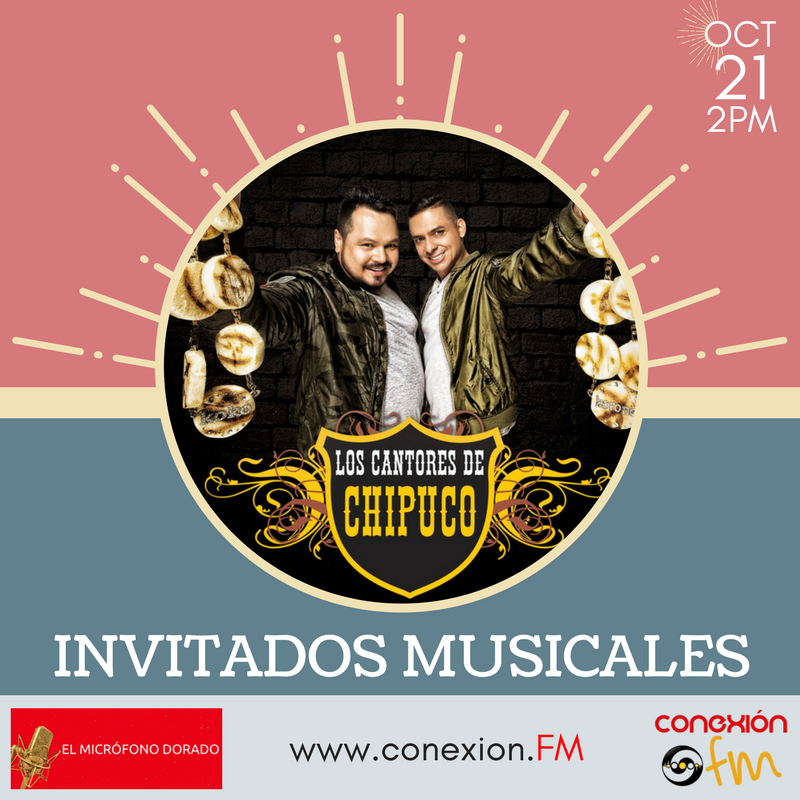 Elialvarezq's tweet photo. #sábado 21 #Octubre 2PM @elmicrofonodorado a través de @ConexionFM_ #TardeDorada @cantoreschipuco #yurleidy  #parodia #tocapues https://t.co/BkBWhDdPMM