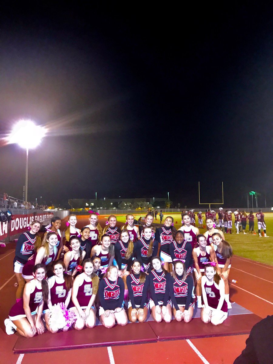 MSD_Cheer's tweet photo. Hanging out with our Monarch friends. #gotthatdub #48-0 🦅 https://t.co/4D6EY8mJYj