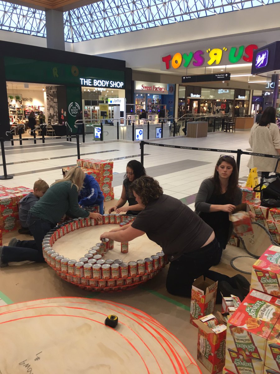 MarkGChilds's tweet photo. .@RJC_Engineers #Nanaimo and friends hard at work on the #GreatPumpkin for #NanCan2017 #Canstruction @nanaimofoodbank @WoodgroveCentre https://t.co/RiAWLn8rw2
