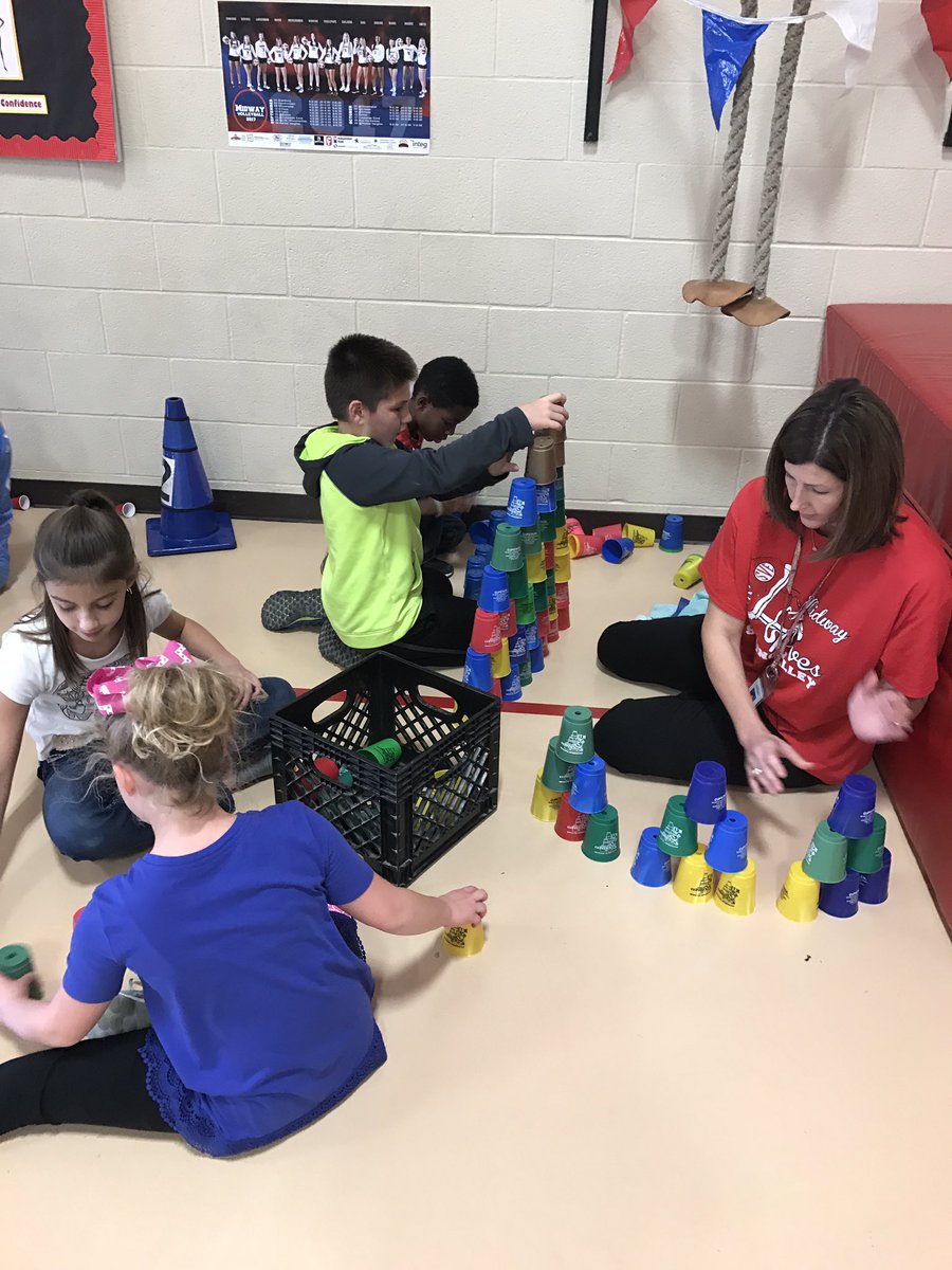 MLBennett2823's tweet photo. @KappyEdwards enjoying some fitness in the gym today during #midwaymoves! #cupswerethereststation #partnerpushups @SVEmisd https://t.co/aG4uUbzynB