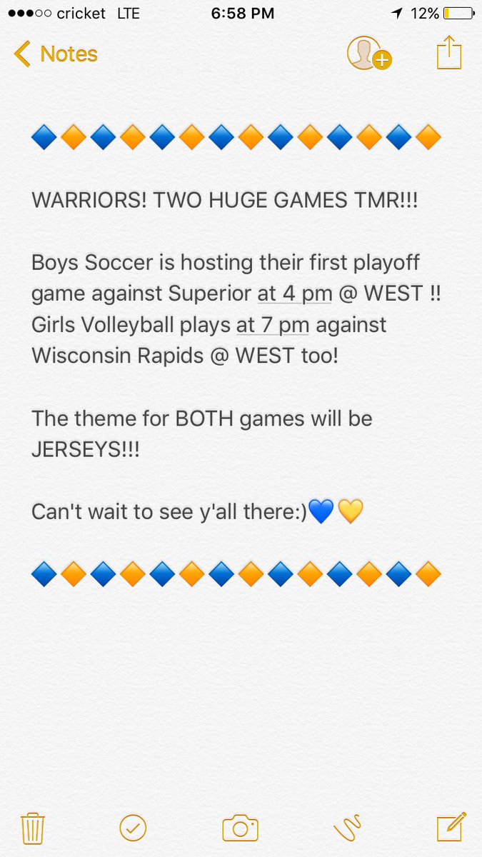 WestBlueCrew's tweet photo. Jersey theme for tomorrow's ploff games!!! 💙💛💙 https://t.co/2nq5teGWPC