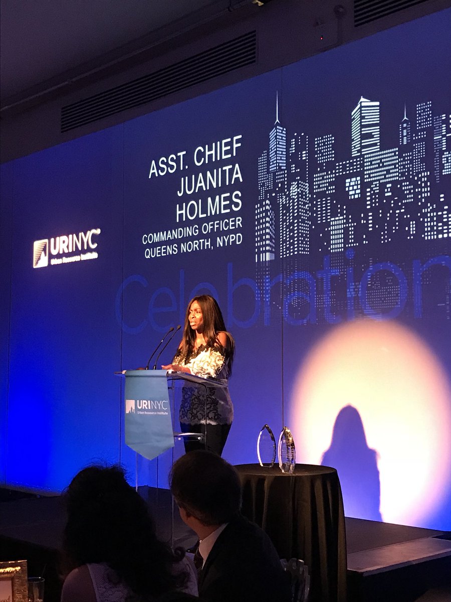 URI_NYC's tweet photo. Assistant Chief Juanita Holmes gave such an inspiring speech. Thank you for your support and bravery. #URINYC https://t.co/y5XT689Xy8