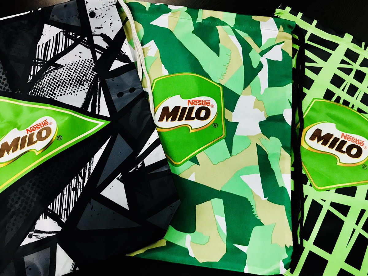 tellemjaye's tweet photo. Check out these champ drawstring bags from @MiloPH. 3 designs are out now in stores, so grab yours today! https://t.co/yB7vJ0HB8R