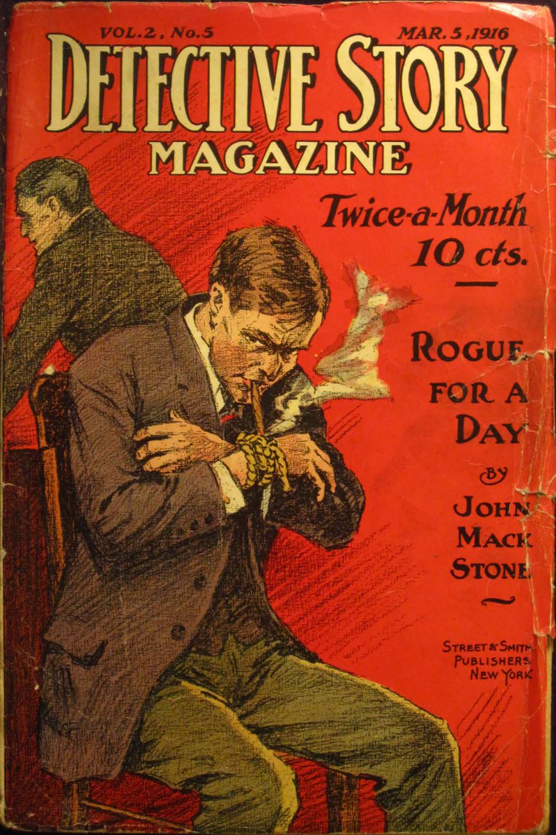 PulpMags's tweet image. "Rogue for a Day" (Detective Story Magazine, 3/5/1916), John Mack Stone (a.k.a. Johnston McCulley, creator of Zorro) goo.gl/C3Hiyw
