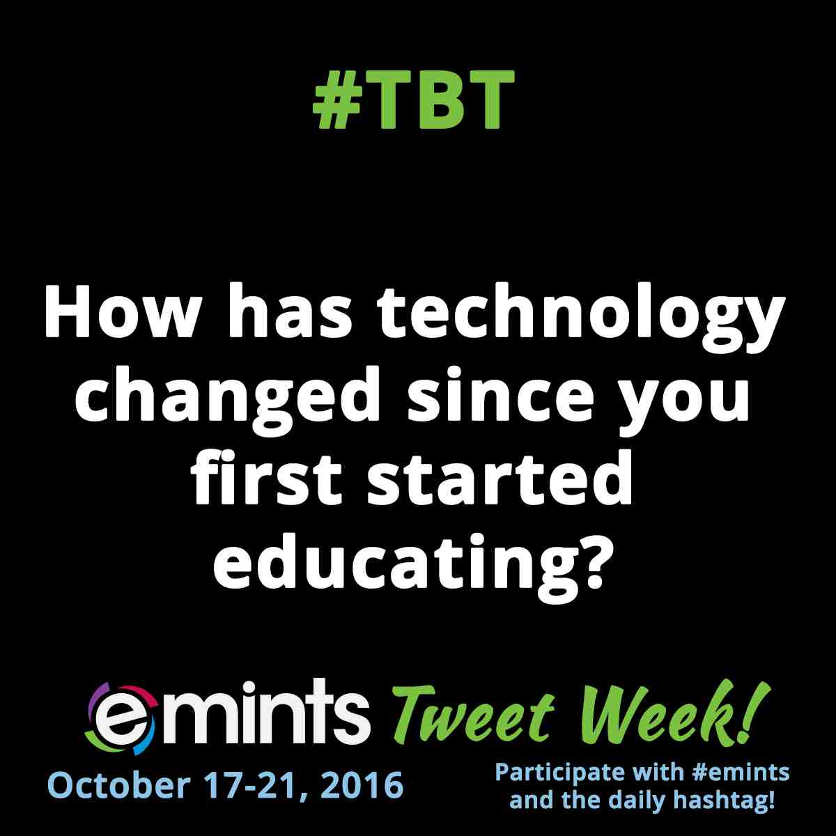 dougemints's tweet photo. #TBT #emints @emintsnc Thursday's throwback question is........ #pd4ets #emints4admin #bcemints #r9innovate #moedchat https://t.co/X2dp47dz2i