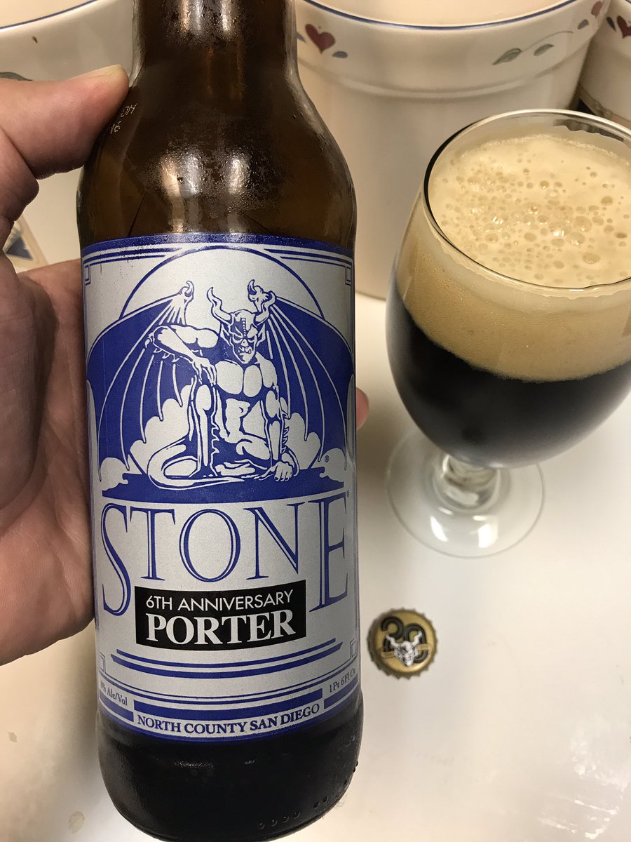 JohanBBT's tweet photo. #stone20 #porter @StoneBrewing another crazy good one @ephoustonbill @badhopper @Jagoff33 @zappafaye @JHMSparky @beerguypdx @Brewz4you https://t.co/2Gw06mKtU0