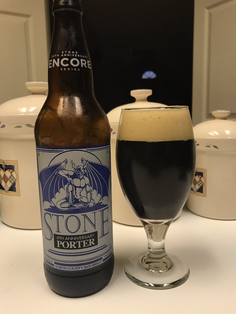 JohanBBT's tweet photo. #stone20 #porter @StoneBrewing another crazy good one @ephoustonbill @badhopper @Jagoff33 @zappafaye @JHMSparky @beerguypdx @Brewz4you https://t.co/2Gw06mKtU0
