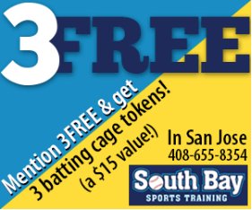 SportStarsMag's tweet photo. Our friends at @sbst_training in San Jose preach practice — and back it up! Visit &amp; mention "3FREE" for 3 free cage tokens. #GetSwinging https://t.co/FKZMrrhIYL