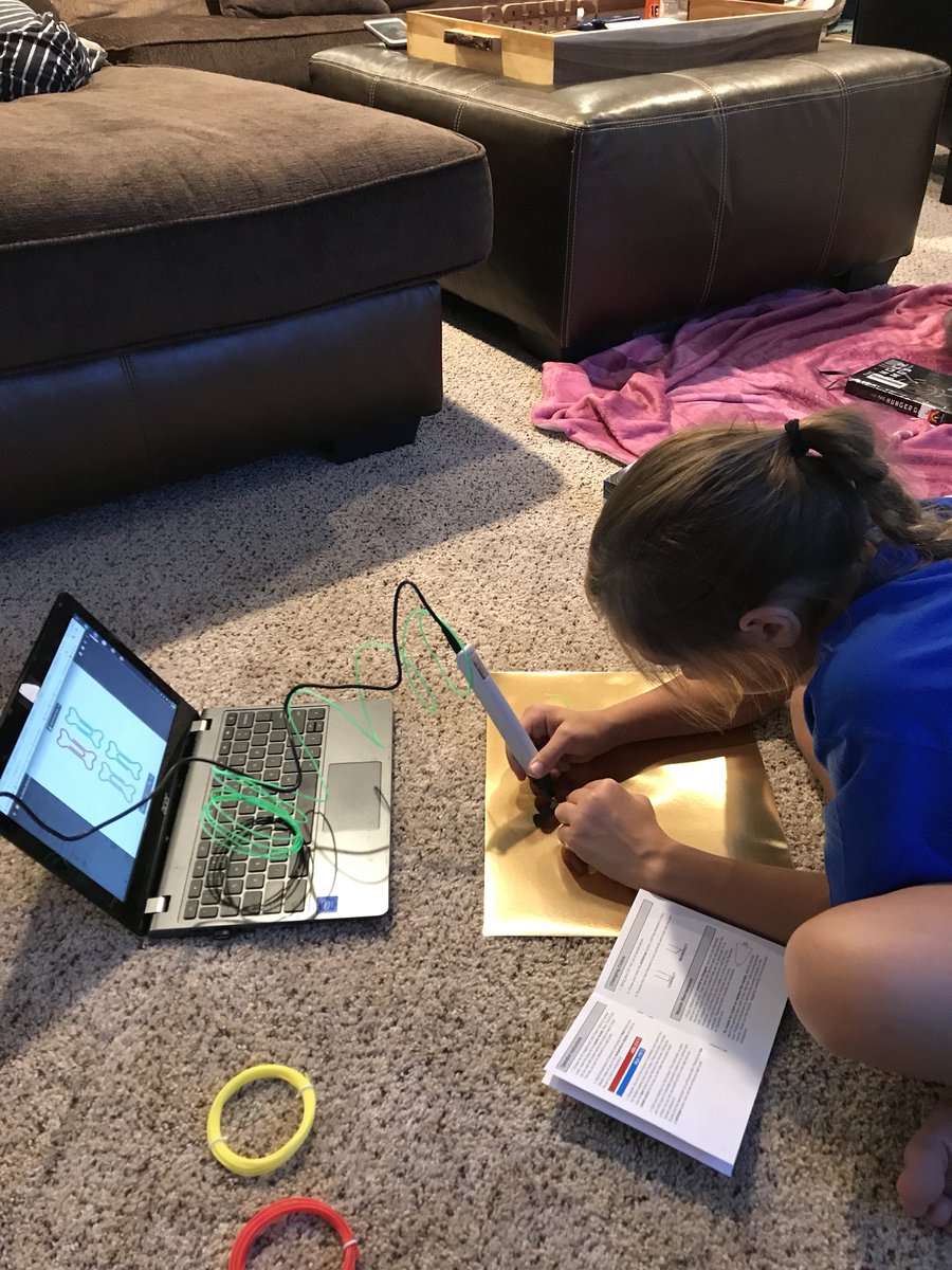 bobby__dodd's tweet photo. Sophie loving her Mynt3d Printing Pen on her 12th Birthday #makerdads @makerdads @dadsasprincipal https://t.co/j1DMrmt44F