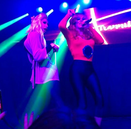 aIaskadaily's tweet photo. Alaska and Sharon on Liverpool, UK 
 
📸: amylouiseburton / david_sammon / fibrarian https://t.co/fCrwmjZR1y