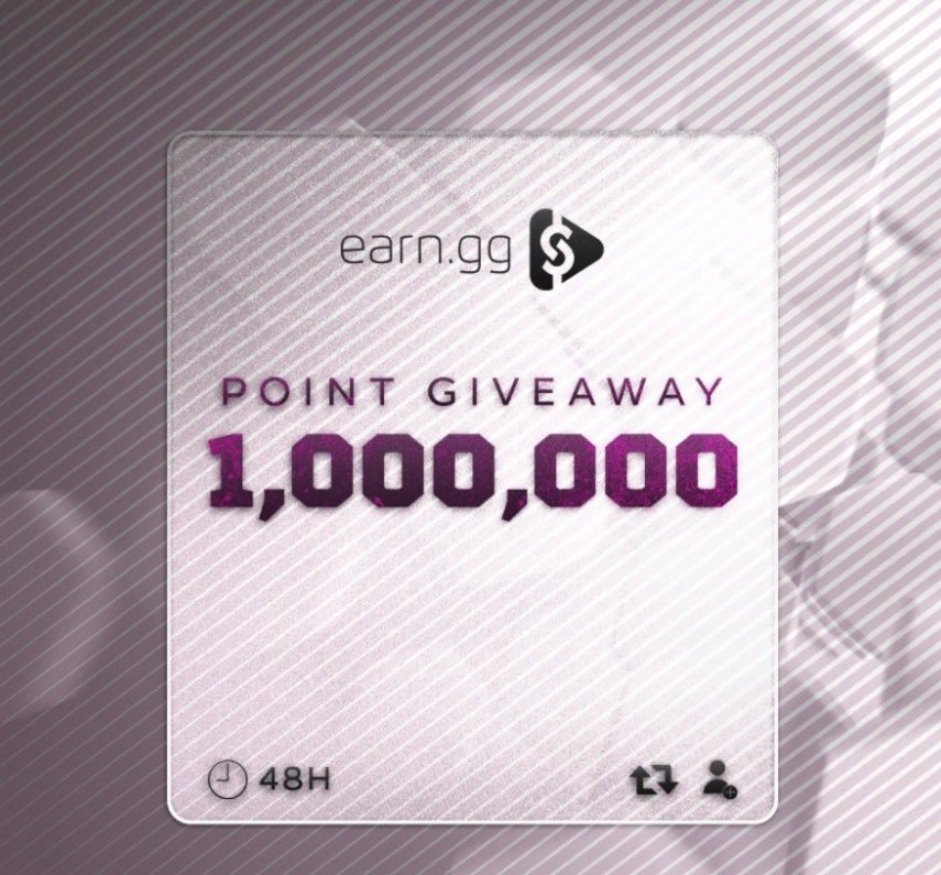 elootgg's tweet photo. 1 MILLION POINT GIVEAWAY: RT + Follow to enter... Drawn in 48 hours! https://t.co/K0VynZC1gO