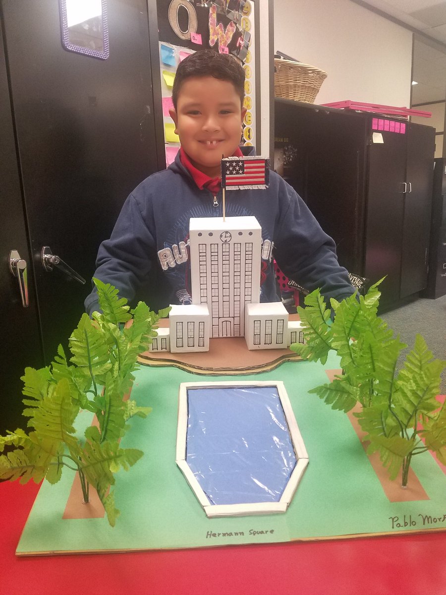 Proud students showing off their city matrix!