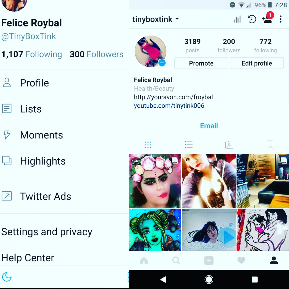 TinyBoxTink's tweet photo. Hit 300 followers on #Twitter and 200 #instagram followers in the same day! Here's to keeping them! #loveyouall #followme #dontknowwhere https://t.co/8ksazbwvAD