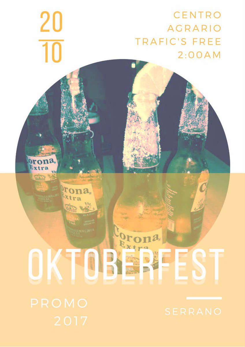 JorOrsili's tweet photo. #OktoberFest ESTE VIERNES EN SERRANO!!!!!🍻💯💣💥
PROMO❗️Cerveza 2x$100⚠️
Con @MaquinaDeSonido🎶🎶
#ExplotaSerrano No se lo pierdan!!!!! https://t.co/PA0DU6qgAc