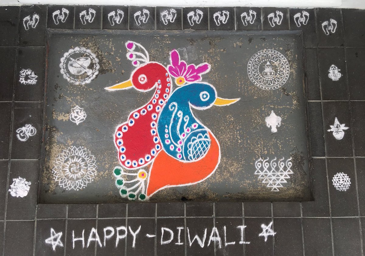 Happy Diwali-Rangawali Art @India House, Fiji; भारत भवन,फिजीमें ...दीपावली रंगोली ✨⚡️✨💥 @HCI_Suva